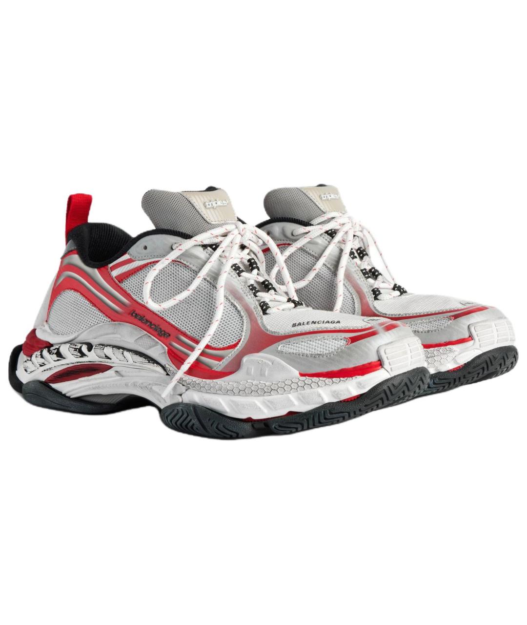 BALENCIAGA Красные низкие кроссовки / кеды, фото 3