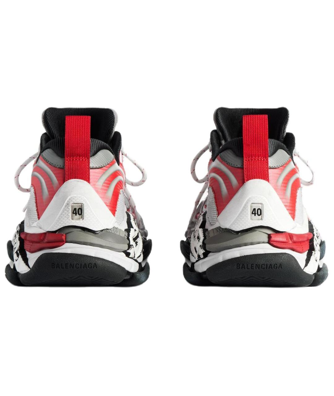 BALENCIAGA Красные низкие кроссовки / кеды, фото 5
