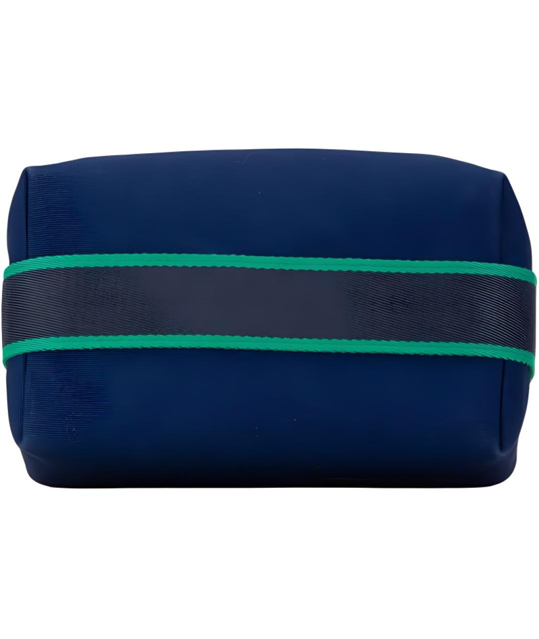 HERMES Темно-синяя хлопковая косметичка, фото 3