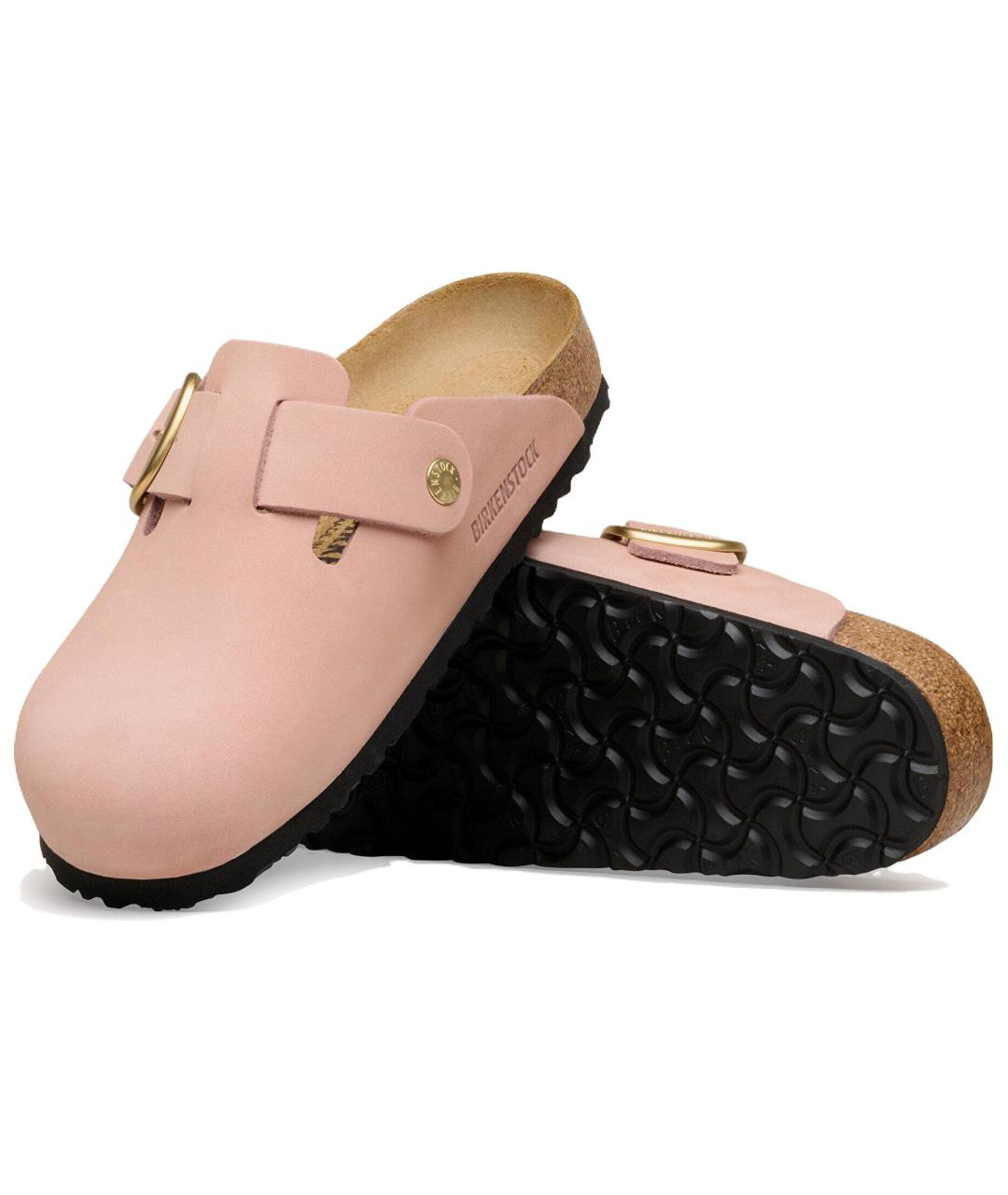 BIRKENSTOCK Розовые замшевые сабо, фото 5