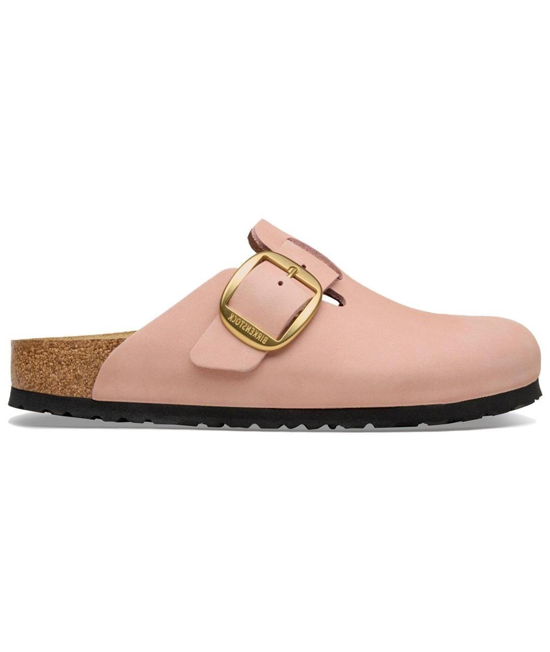 BIRKENSTOCK Розовые замшевые сабо, фото 1