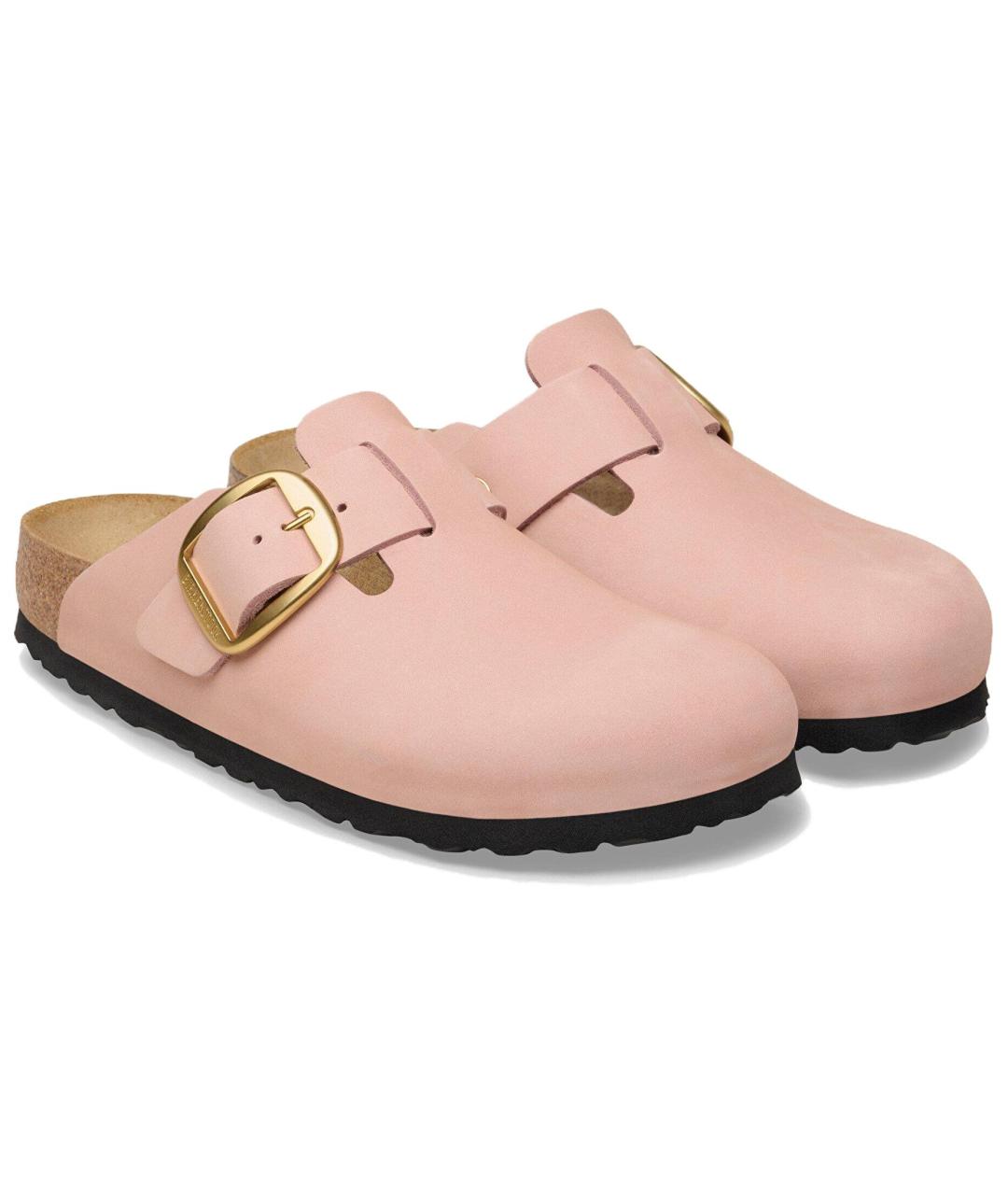 BIRKENSTOCK Розовые замшевые сабо, фото 3