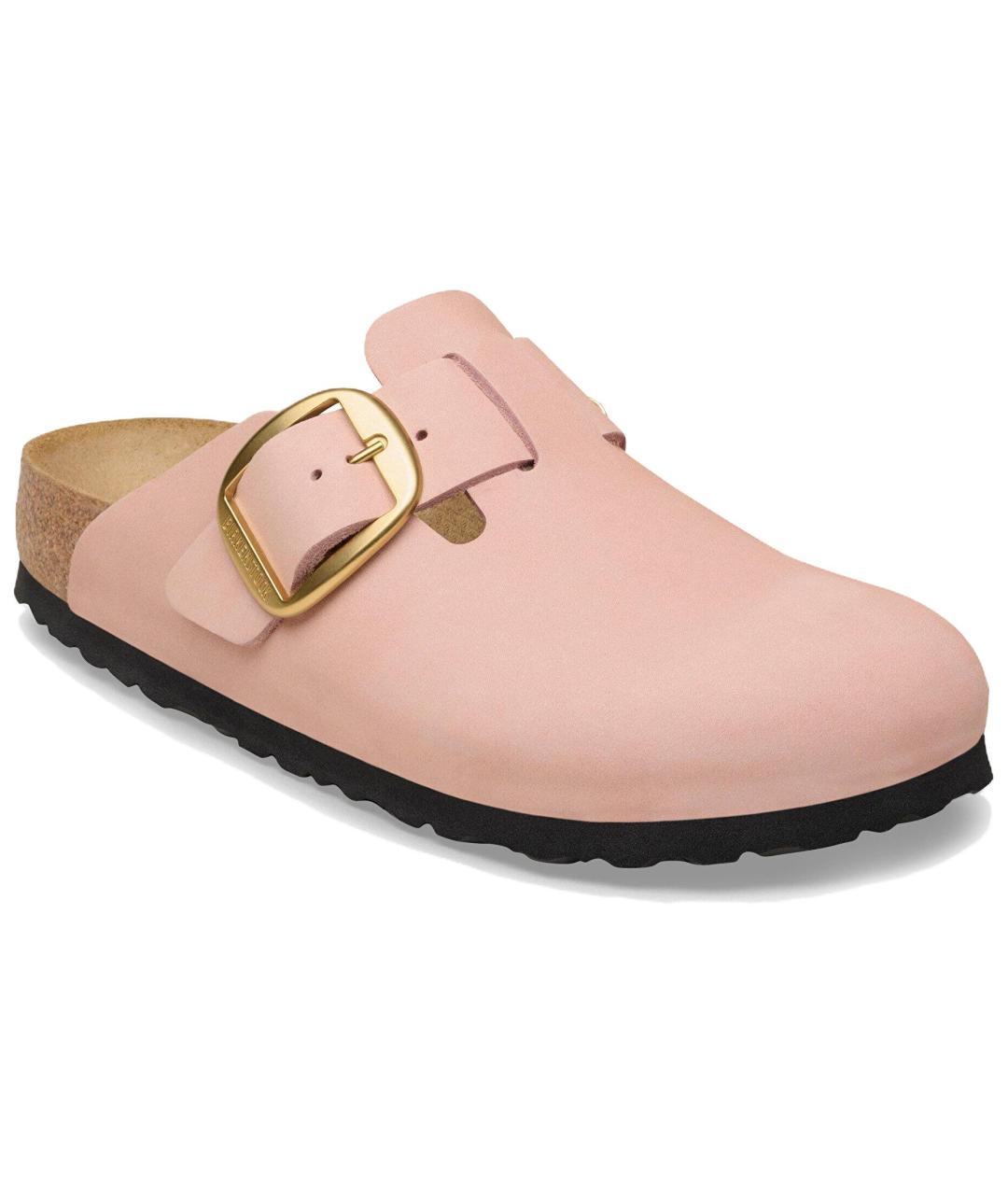 BIRKENSTOCK Розовые замшевые сабо, фото 2