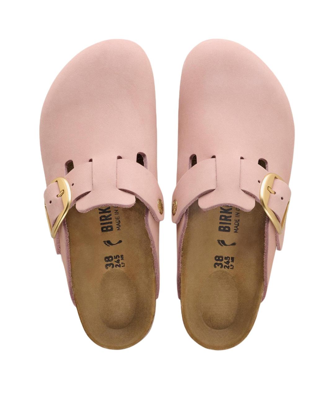 BIRKENSTOCK Розовые замшевые сабо, фото 4
