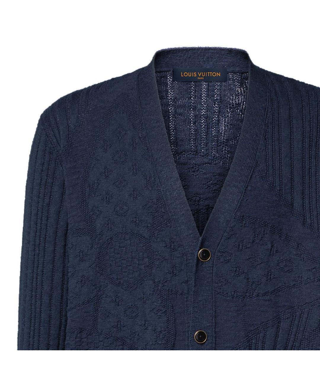 LOUIS VUITTON Синий кардиган, фото 4