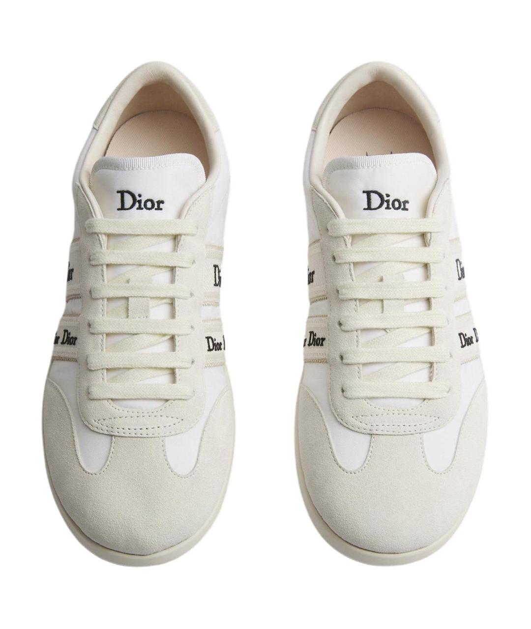 CHRISTIAN DIOR Белые кожаные кроссовки, фото 3