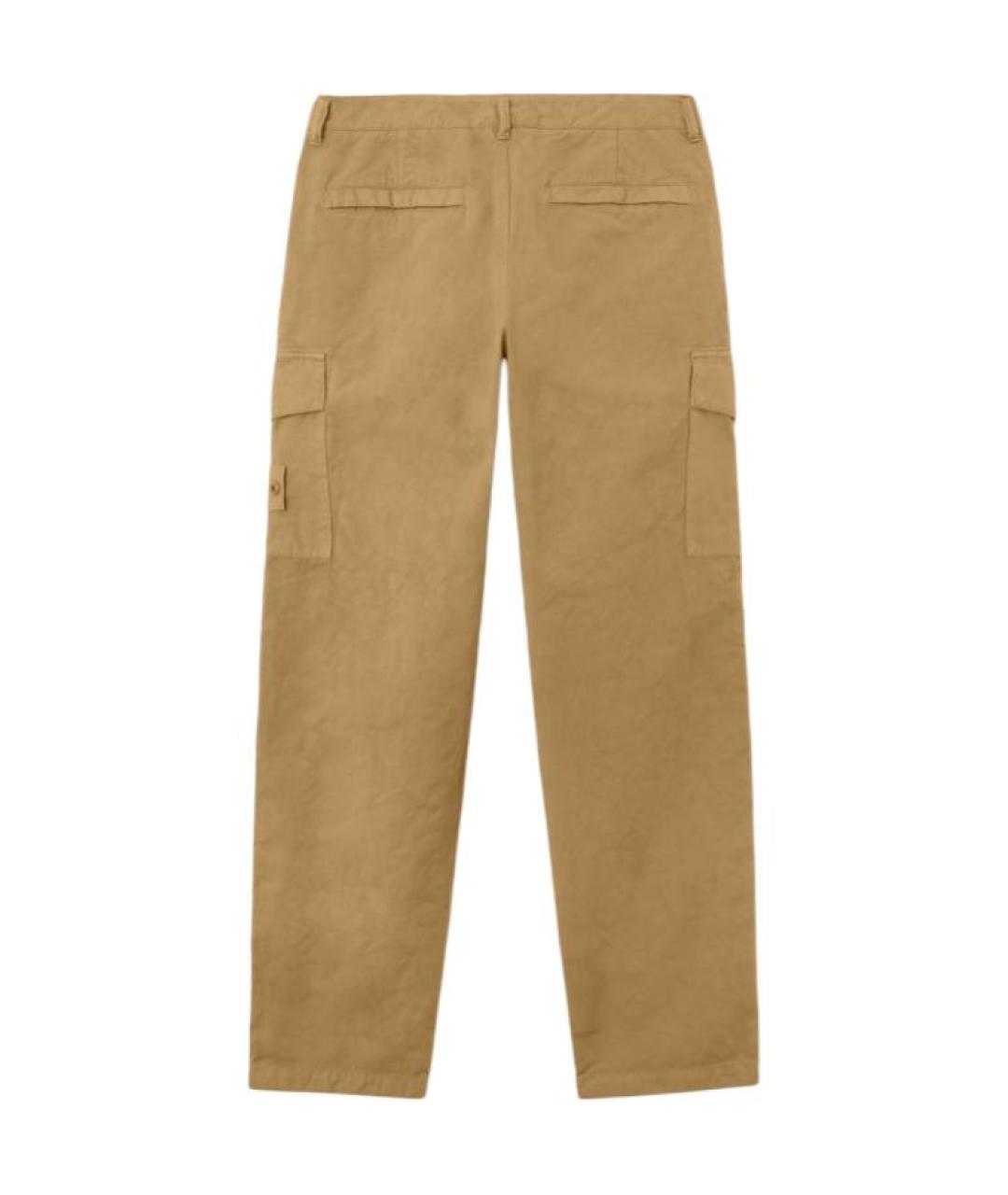 STONE ISLAND Бежевые брюки чинос, фото 2