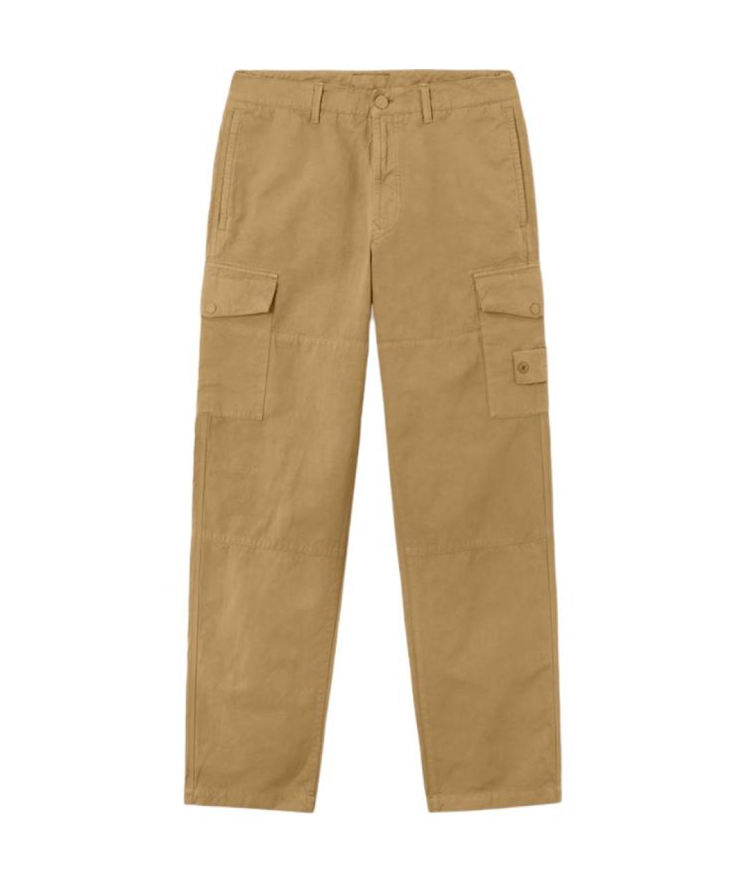 STONE ISLAND Бежевые брюки чинос, фото 1