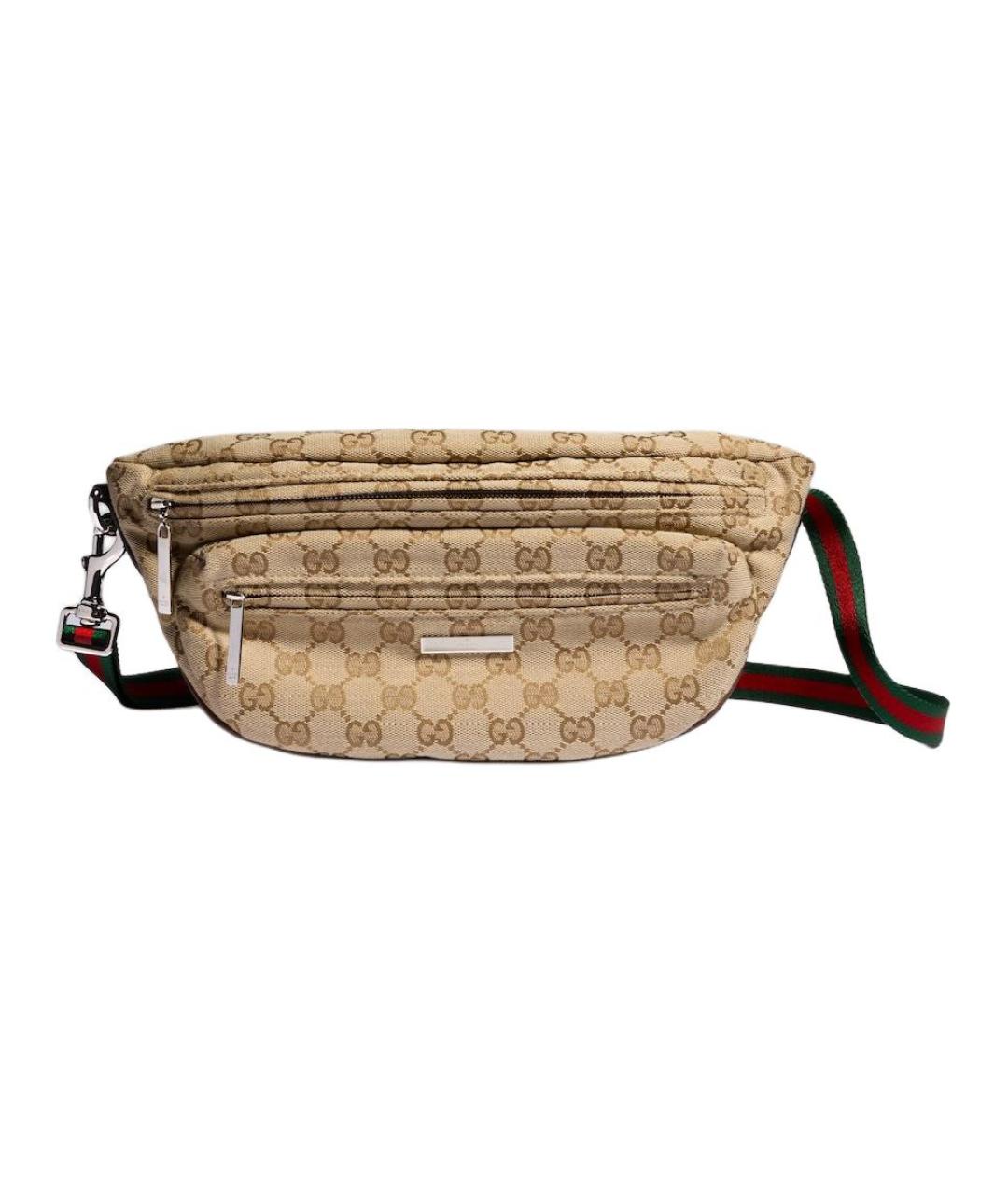 GUCCI Бежевая поясная сумка, фото 1