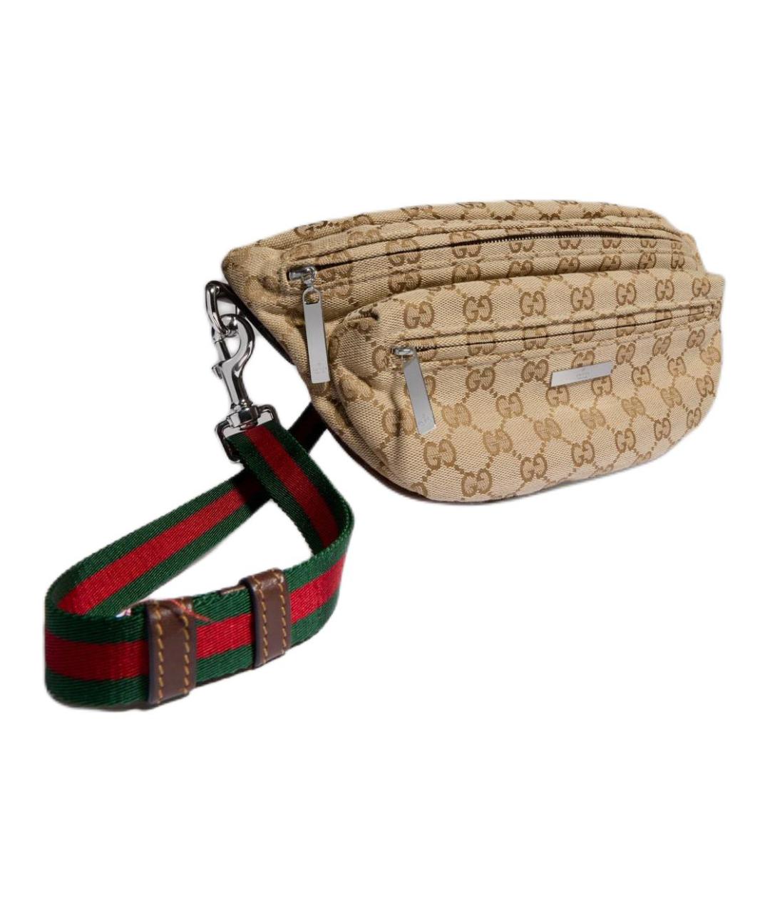 GUCCI Бежевая поясная сумка, фото 2