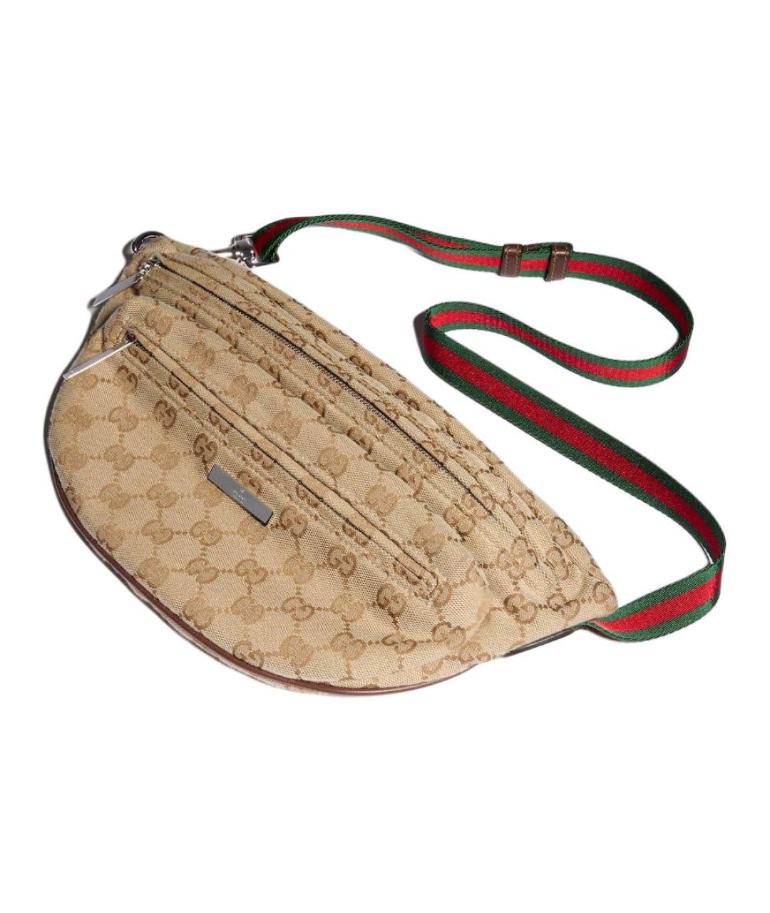 GUCCI Бежевая поясная сумка, фото 5