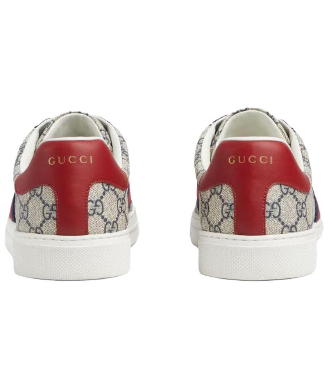 GUCCI Мульти текстильные низкие кроссовки / кеды, фото 5
