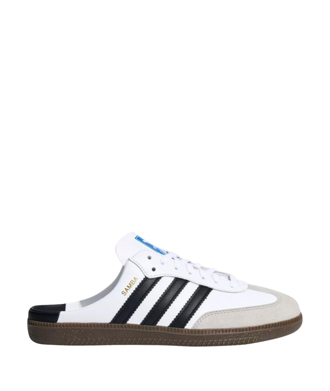 ADIDAS Белые кожаные мюли, фото 1
