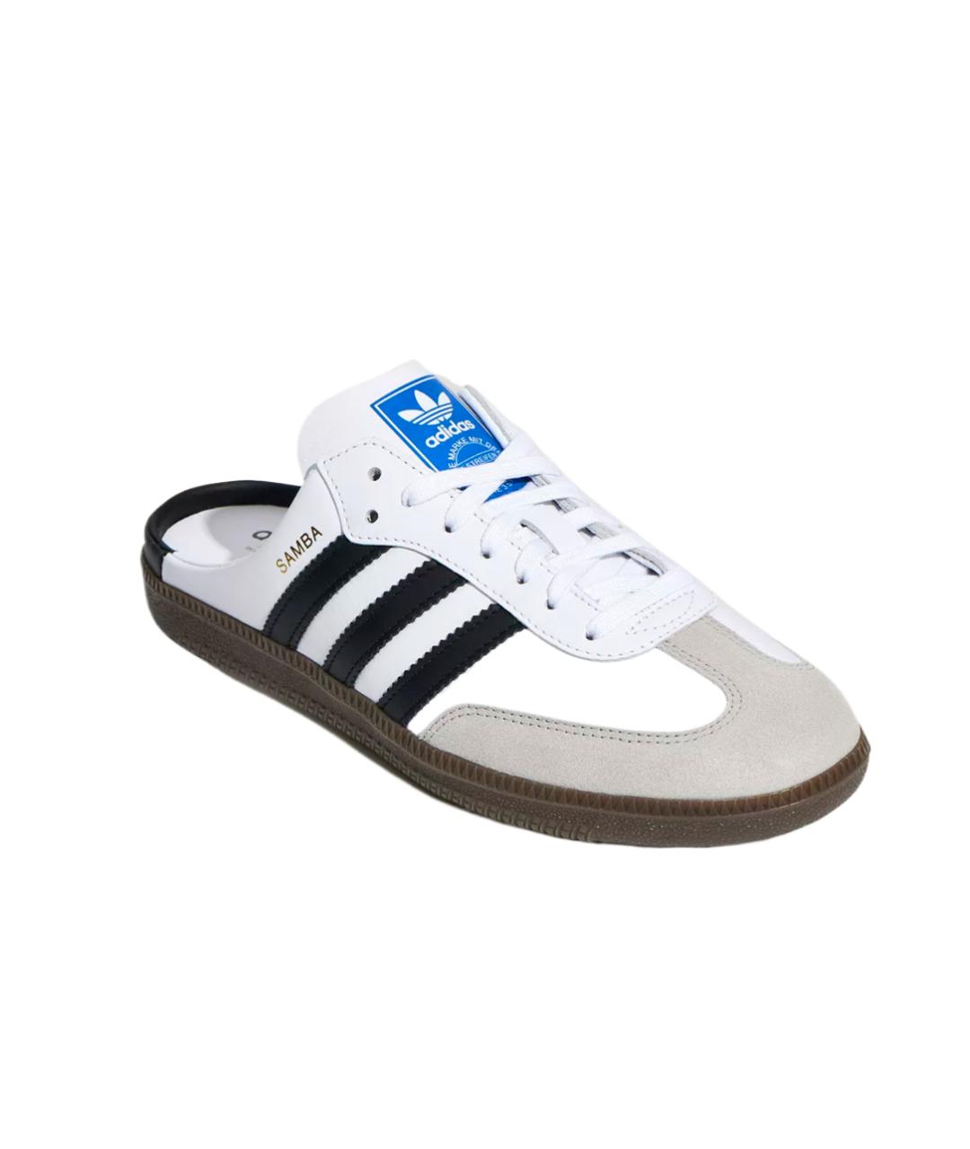 ADIDAS Белые кожаные мюли, фото 4