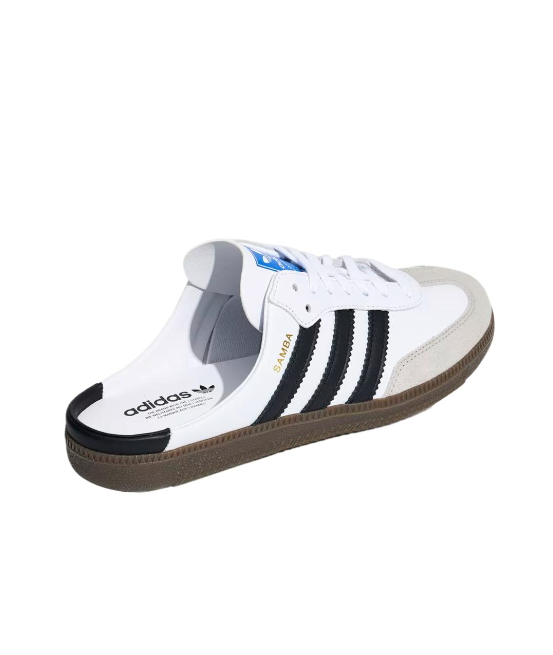 ADIDAS Белые кожаные мюли, фото 3