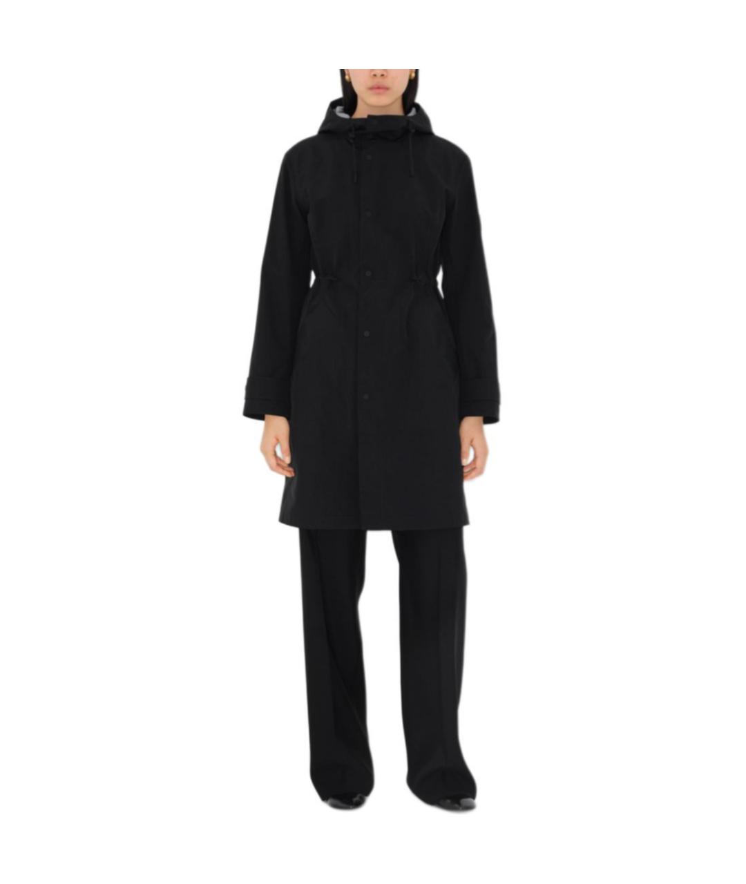 BURBERRY Черное пальто, фото 2