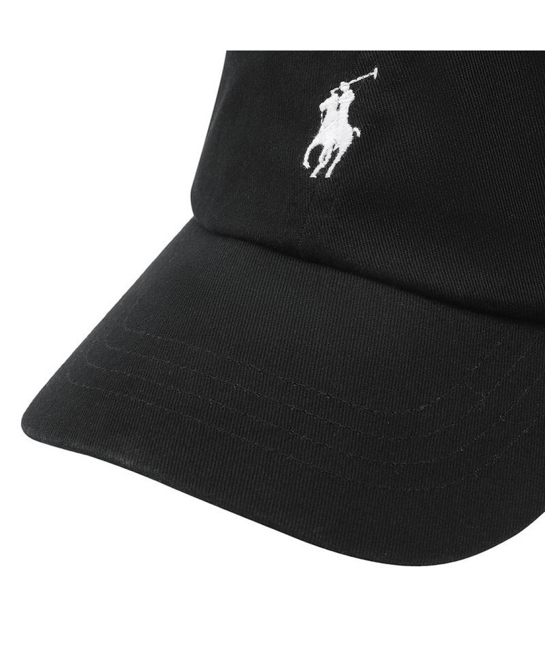 POLO RALPH LAUREN Черная хлопковая кепка, фото 4