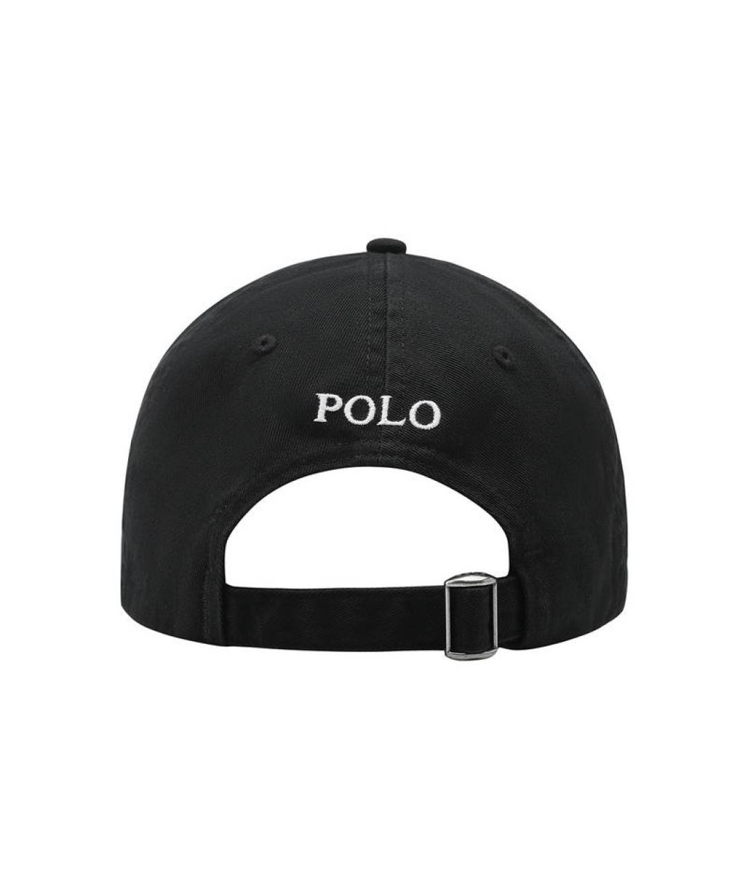 POLO RALPH LAUREN Черная хлопковая кепка, фото 3
