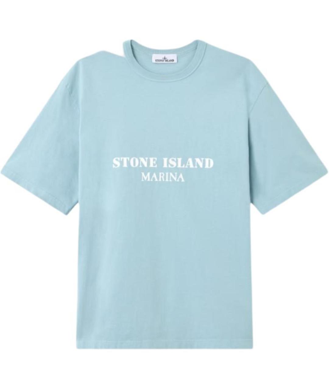 STONE ISLAND Синяя футболка, фото 1