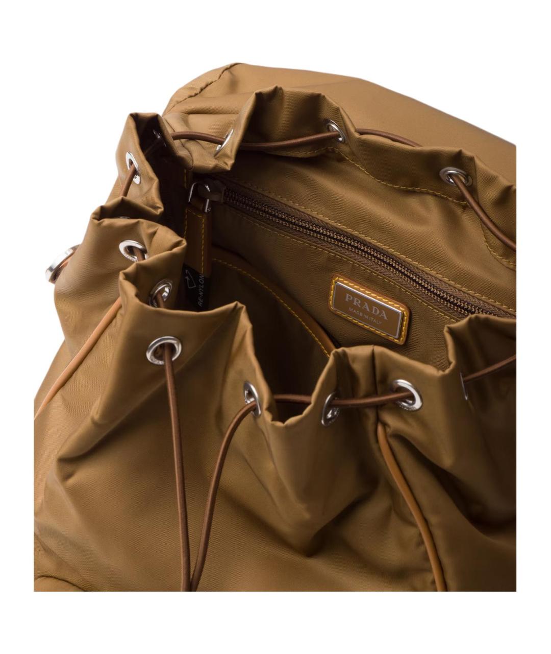 PRADA Коричневый рюкзак, фото 4