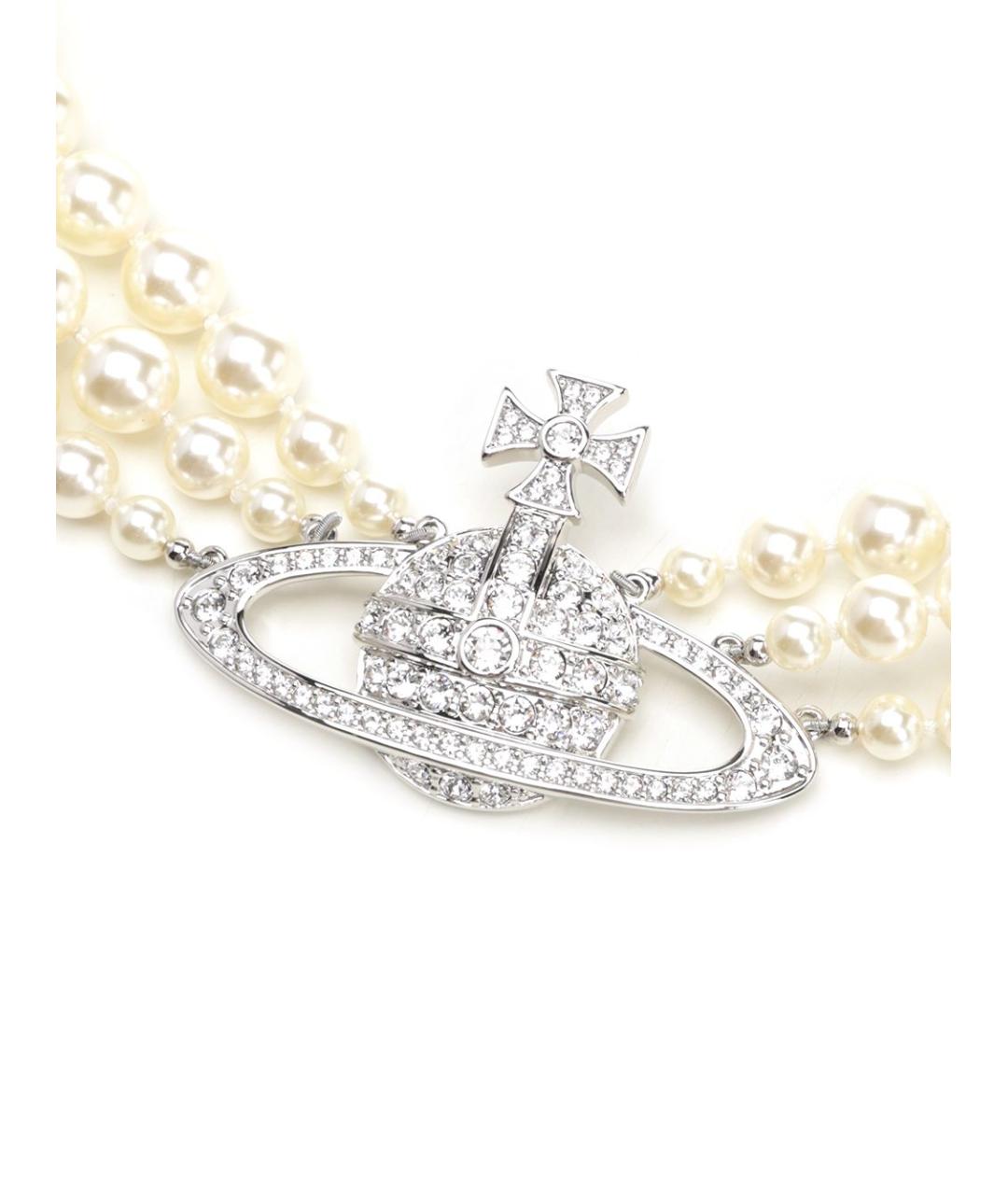 VIVIENNE WESTWOOD Серебряное металлическое колье, фото 2