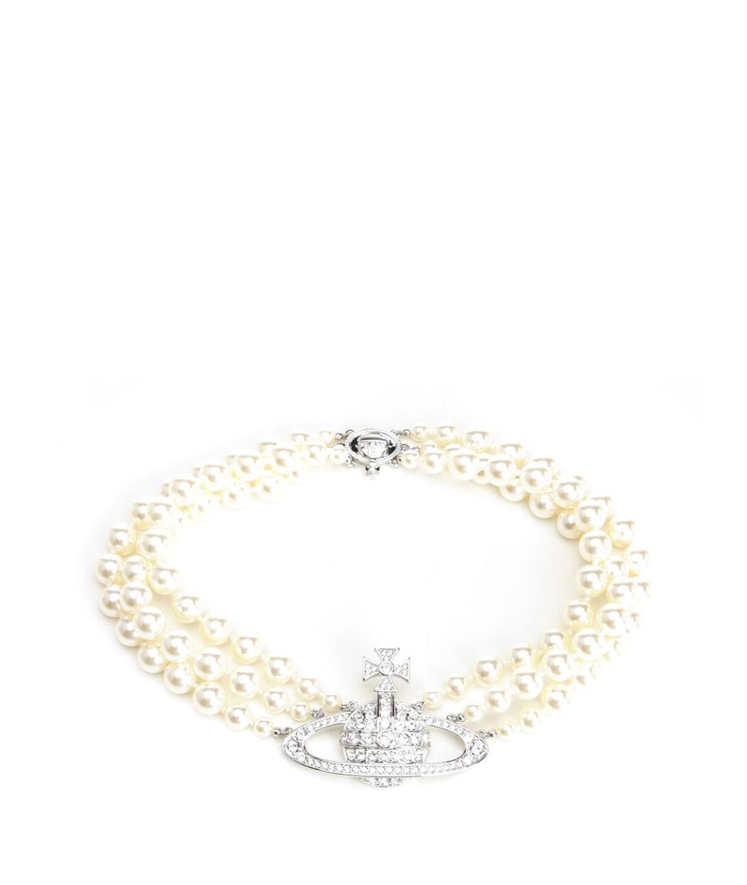 VIVIENNE WESTWOOD Серебряное металлическое колье, фото 1
