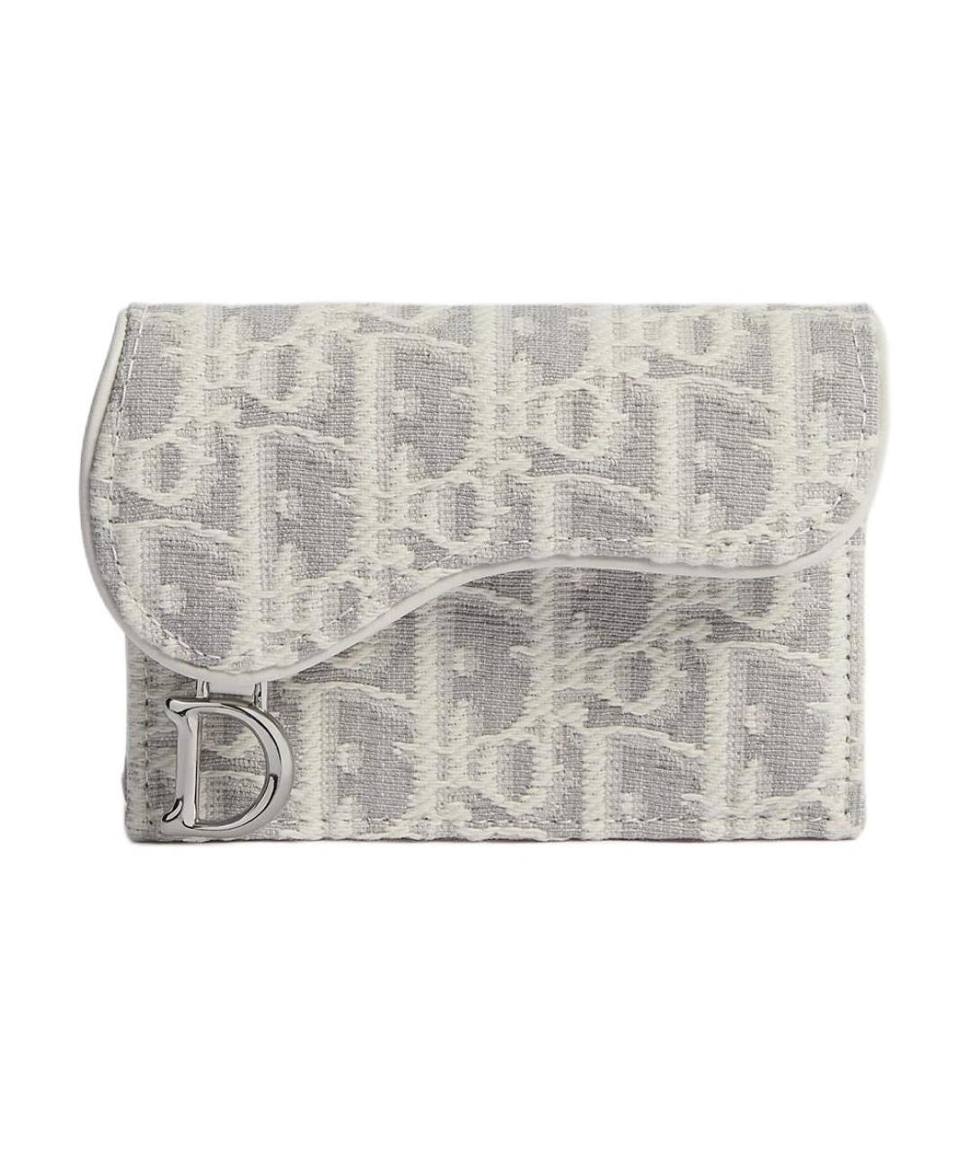CHRISTIAN DIOR Серый кардхолдер, фото 1