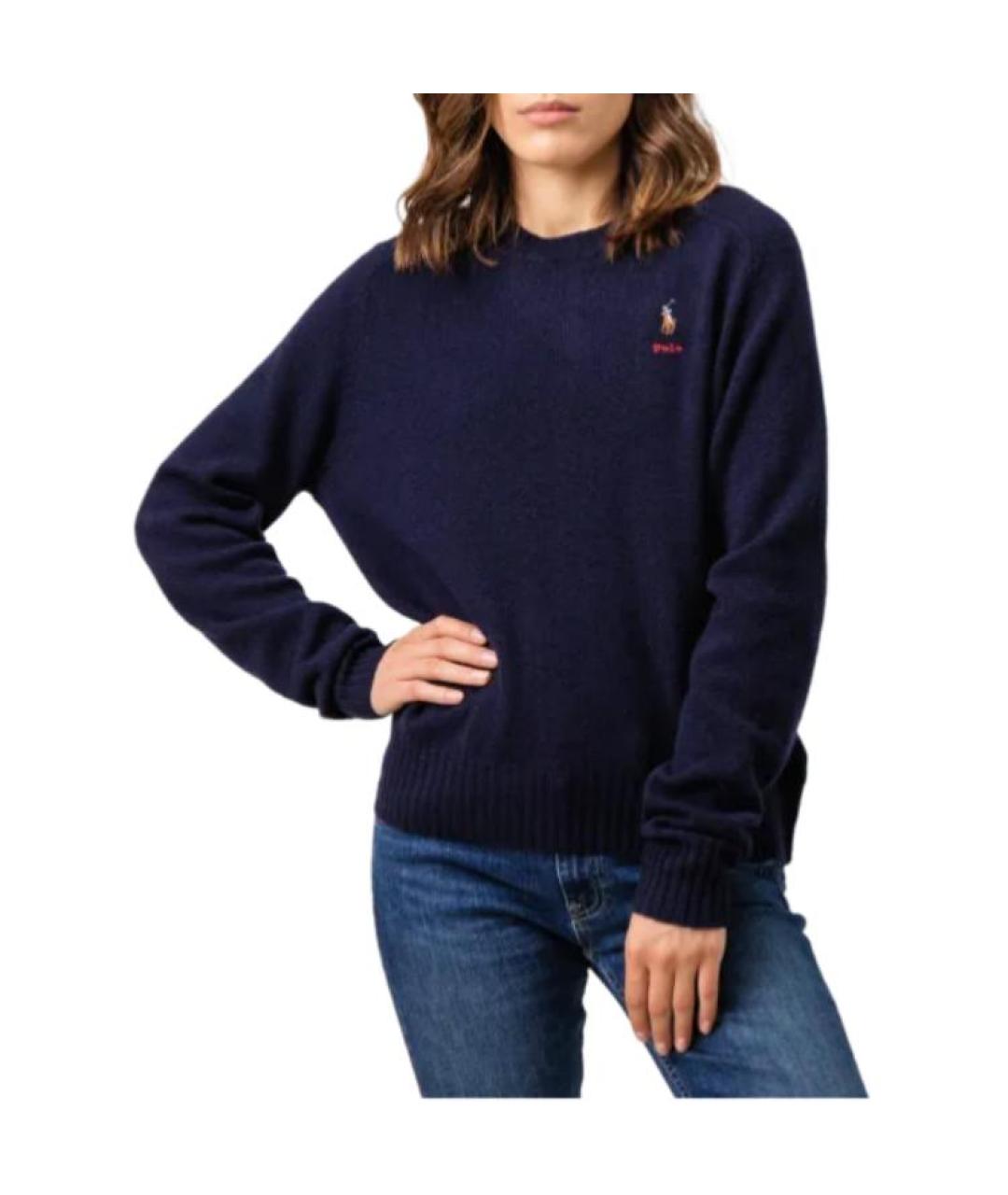 POLO RALPH LAUREN Темно-синий джемпер / свитер, фото 2