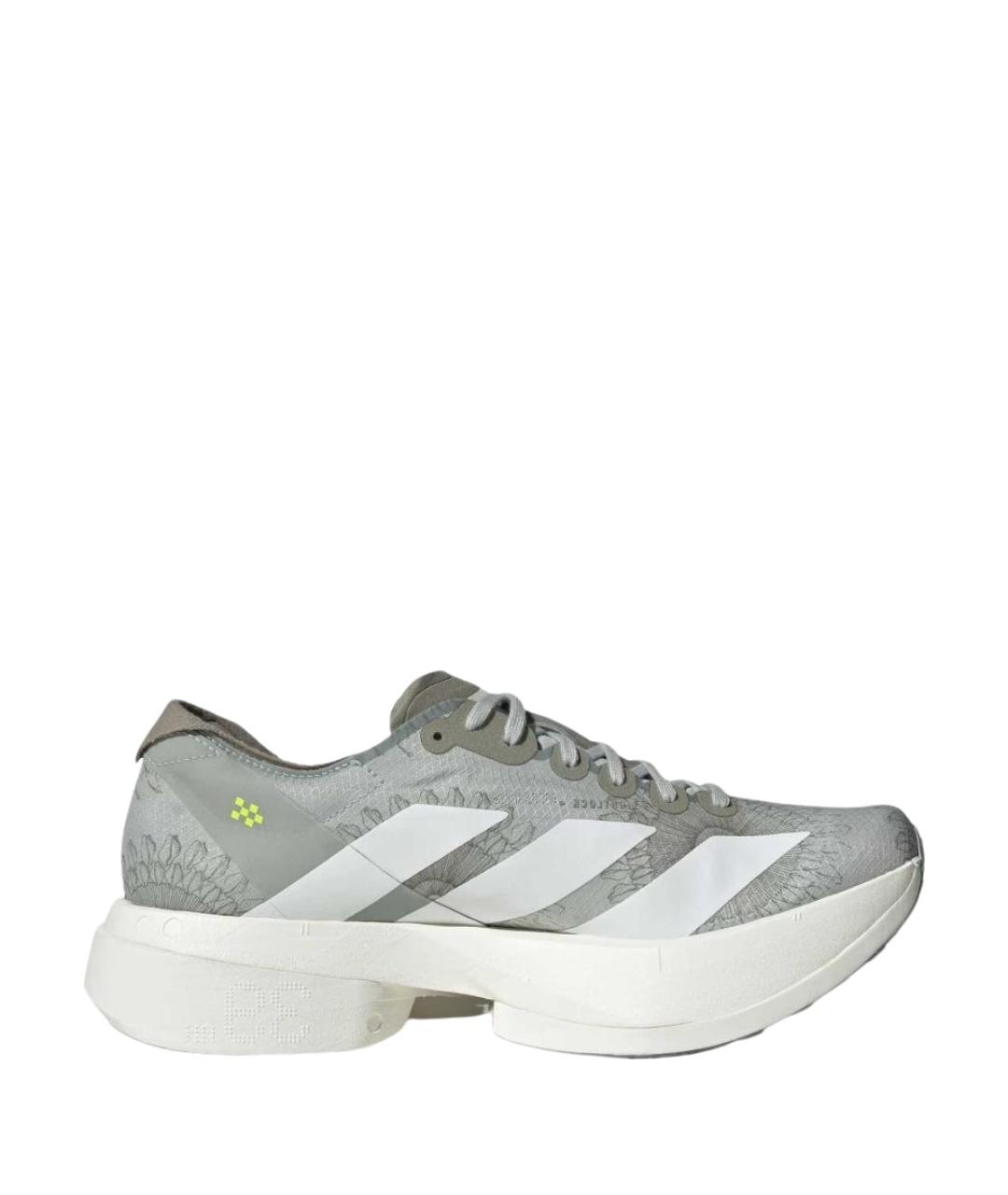 ADIDAS Серые кожаные кроссовки, фото 1