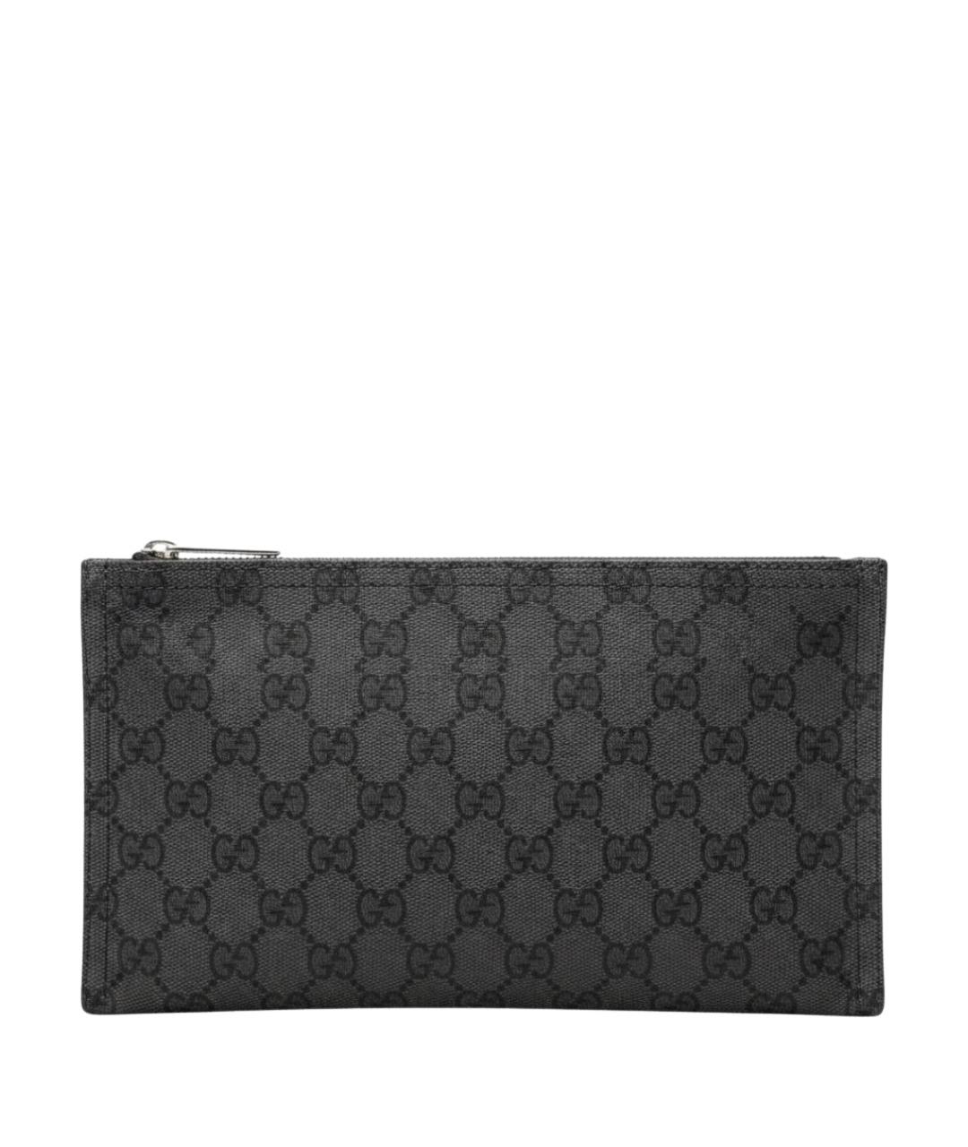 GUCCI Черная папка для документов из канвы, фото 1