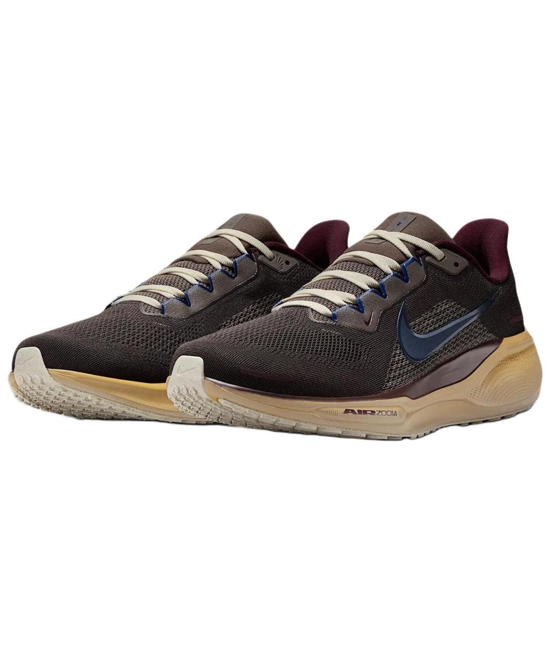 NIKE Коричневые низкие кроссовки / кеды, фото 4