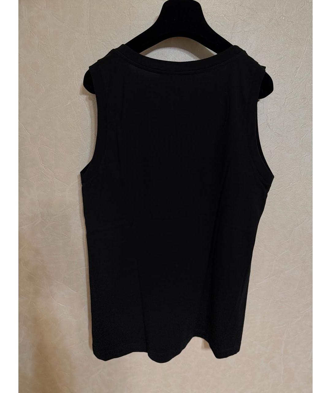 DOLCE&GABBANA Черная хлопковая майка, фото 3