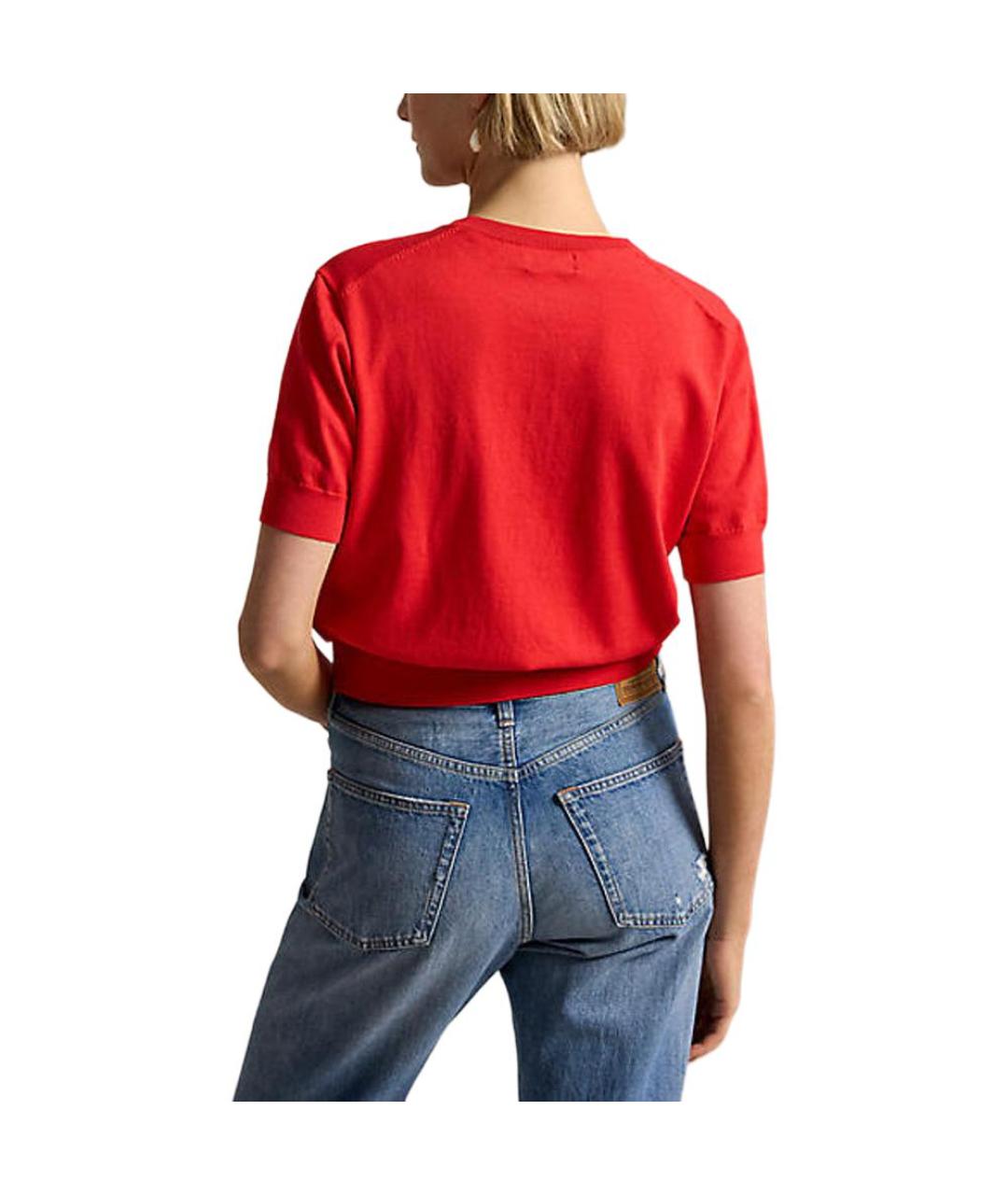 POLO RALPH LAUREN Красный джемпер / свитер, фото 4