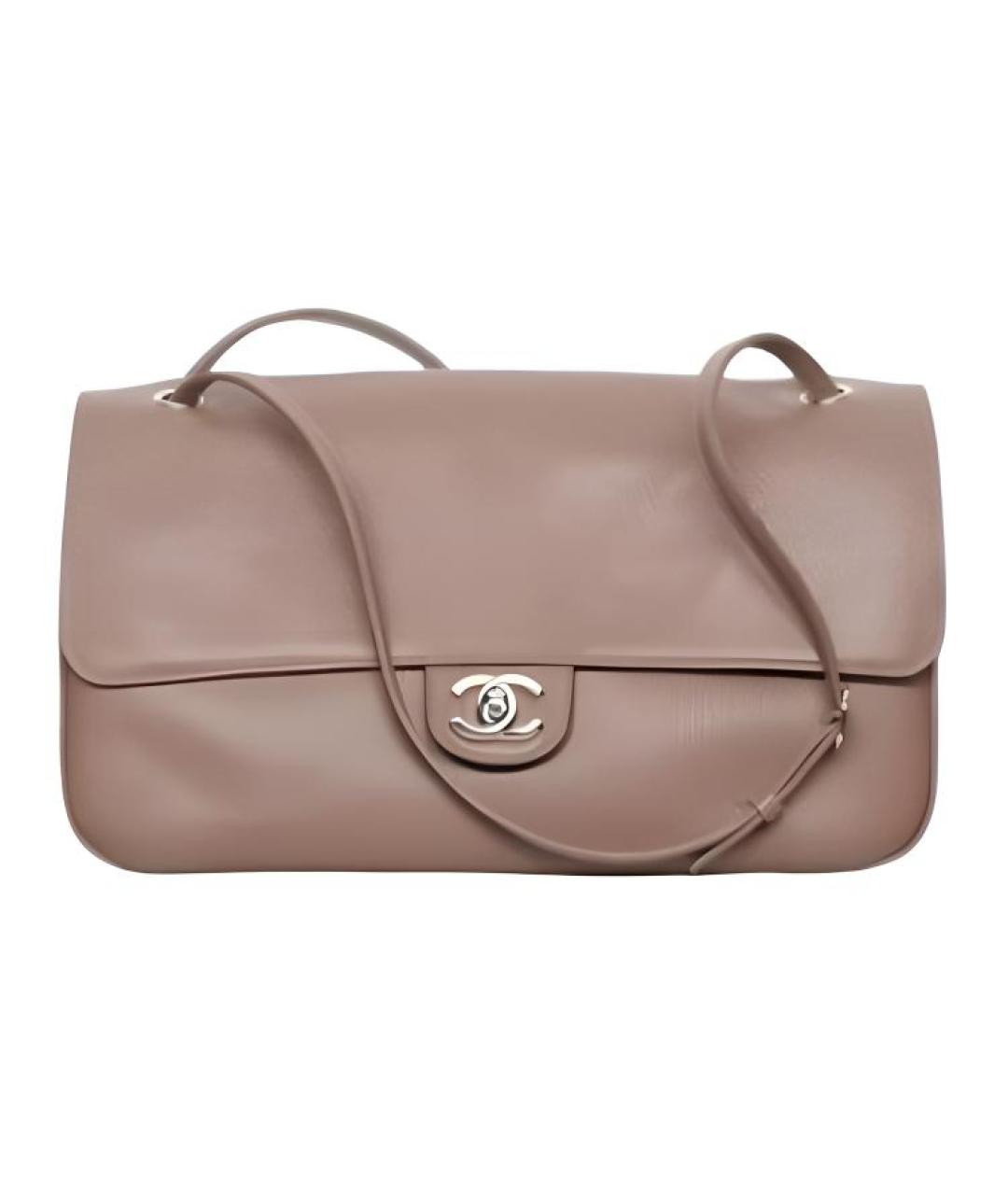 CHANEL Коричневая кожаная сумка через плечо, фото 1