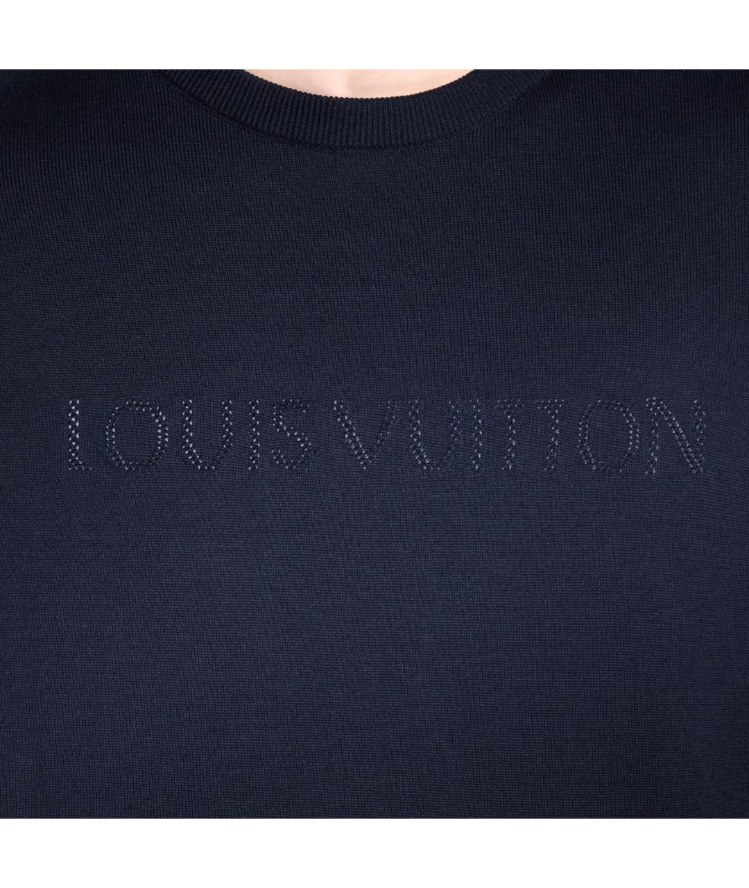LOUIS VUITTON Темно-синяя футболка, фото 5