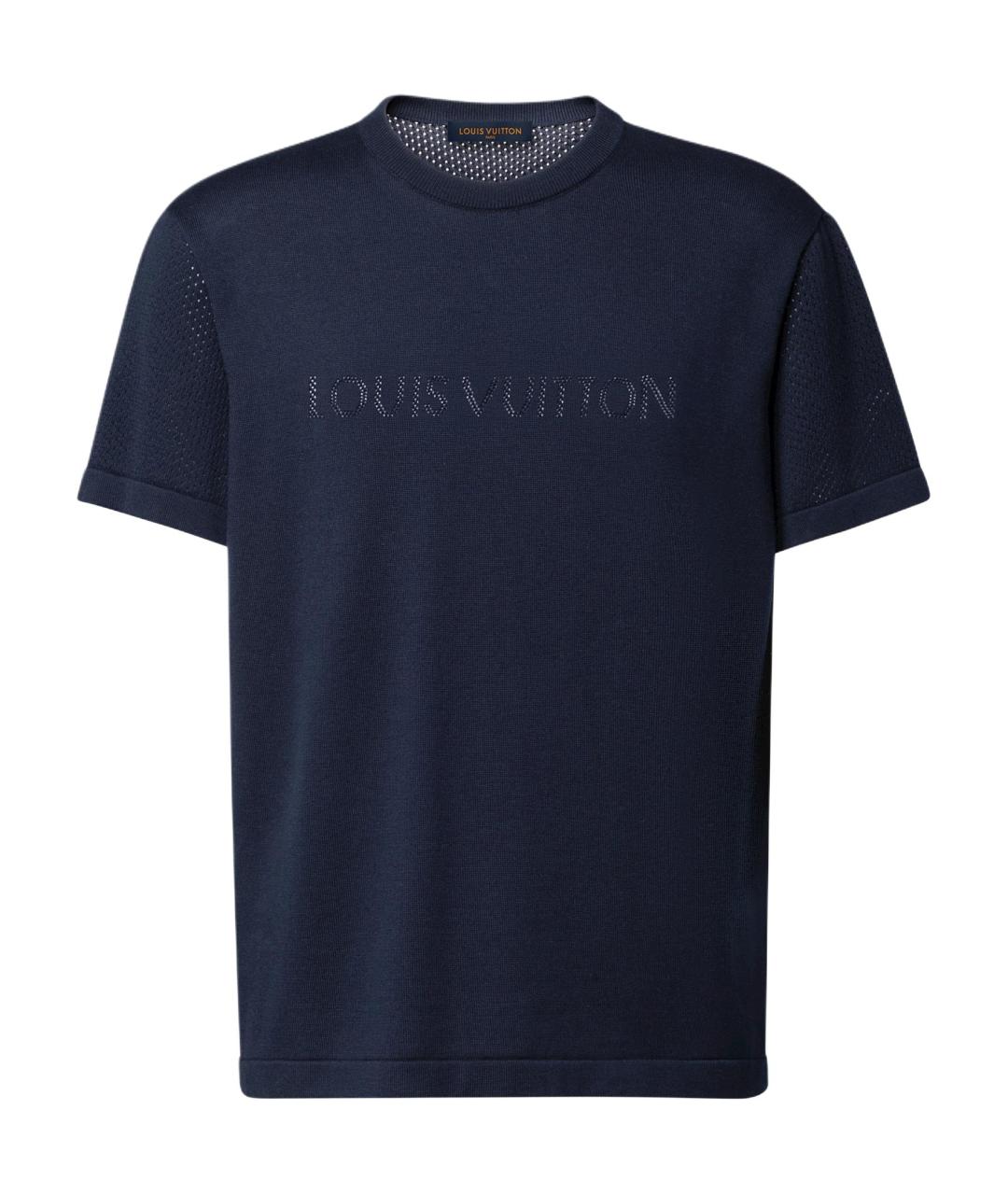 LOUIS VUITTON Темно-синяя футболка, фото 1