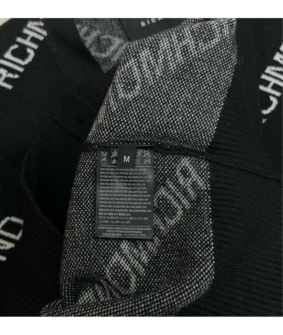 JOHN RICHMOND Черный вискозный кардиган, фото 7