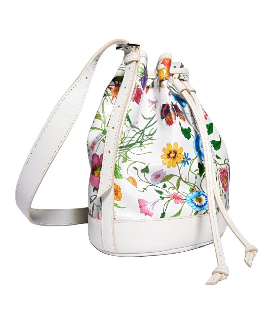 GUCCI Белая сумка через плечо из канвы, фото 2