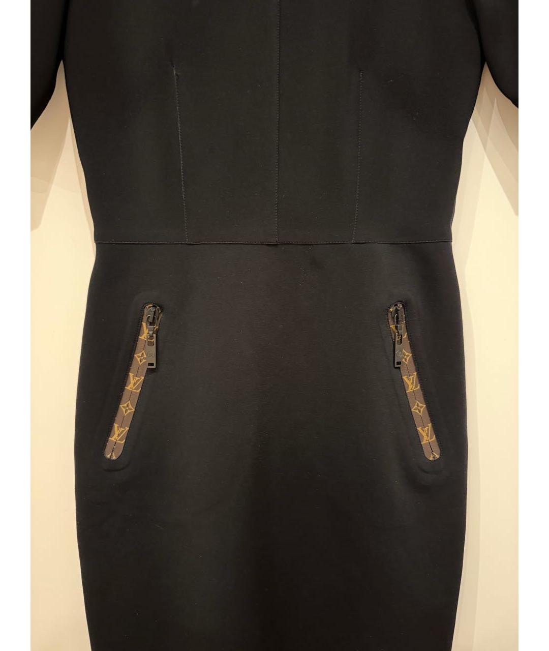 LOUIS VUITTON Черное полиамидовое вечернее платье, фото 4