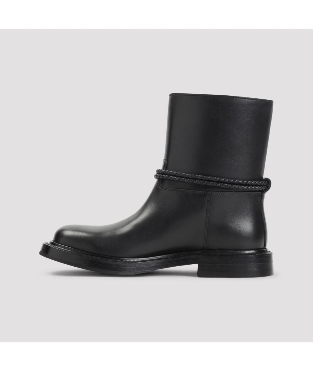BOTTEGA VENETA Черные кожаные ботинки, фото 3