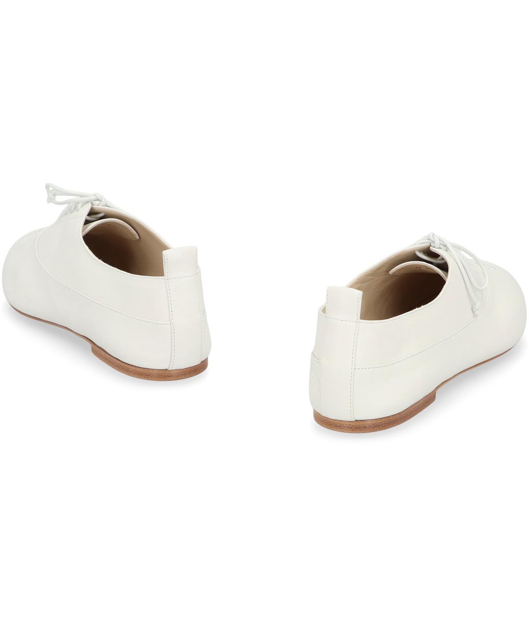 CELINE Белые кожаные лоферы, фото 4