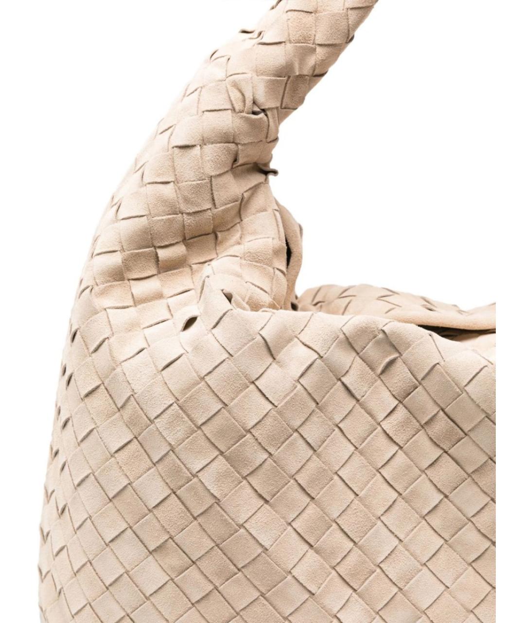 BOTTEGA VENETA Бежевая замшевая сумка через плечо, фото 4
