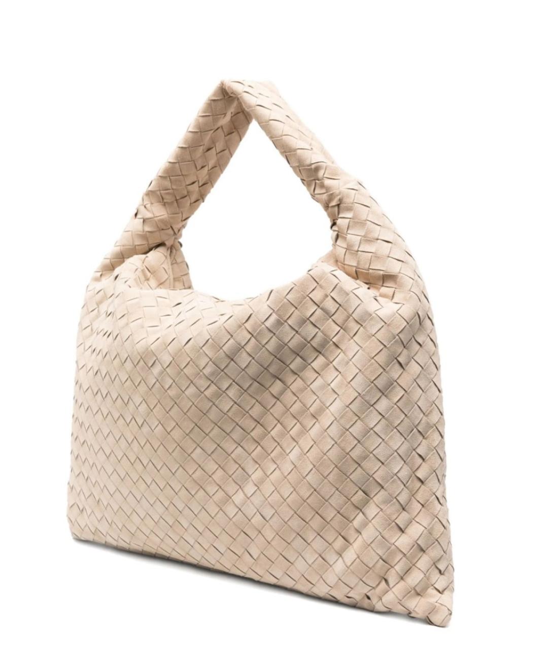 BOTTEGA VENETA Бежевая замшевая сумка через плечо, фото 2