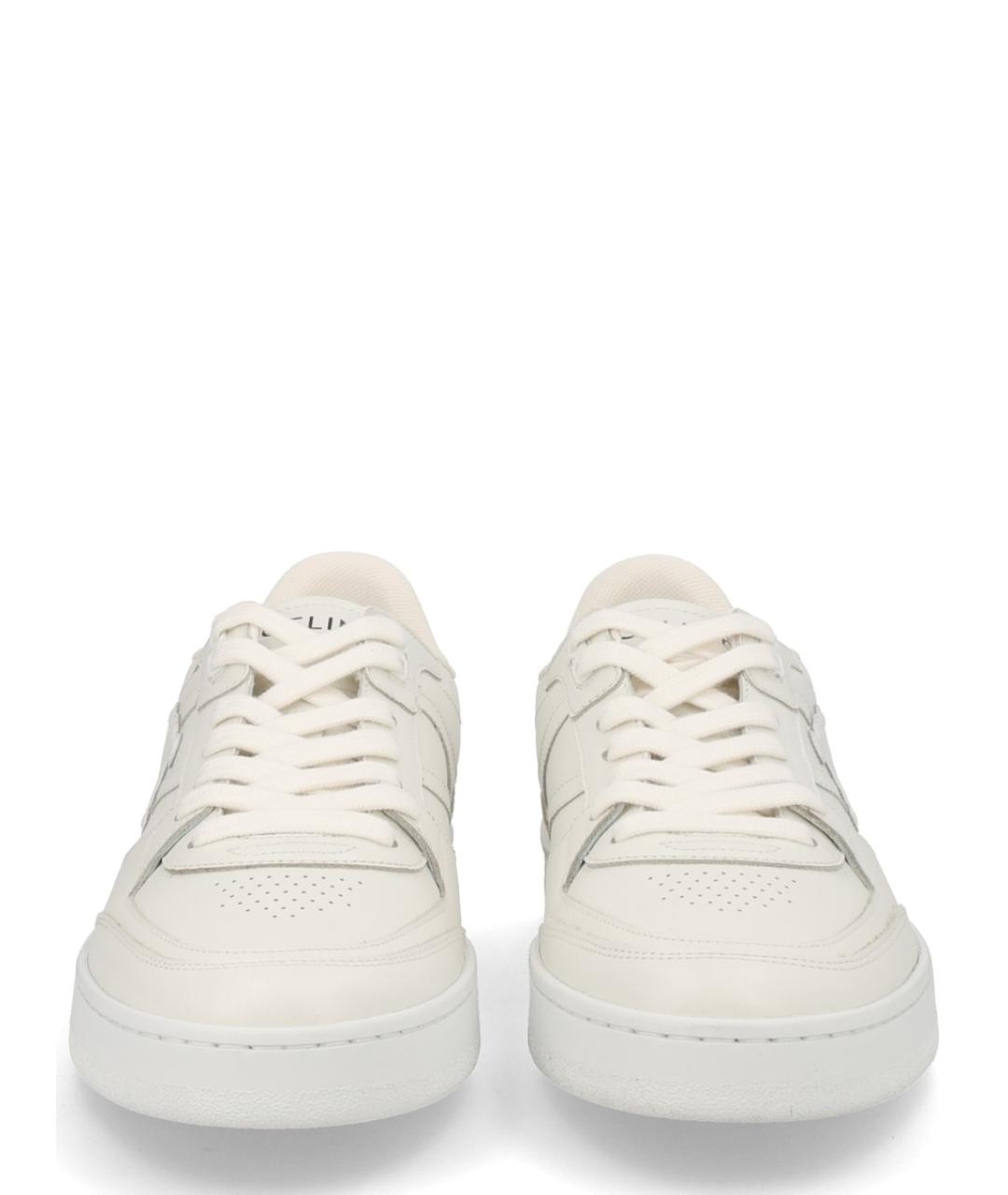 CELINE Белые кожаные кроссовки, фото 3