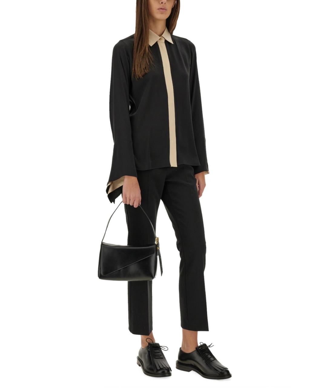 MAX MARA Черная шелковая рубашка, фото 2