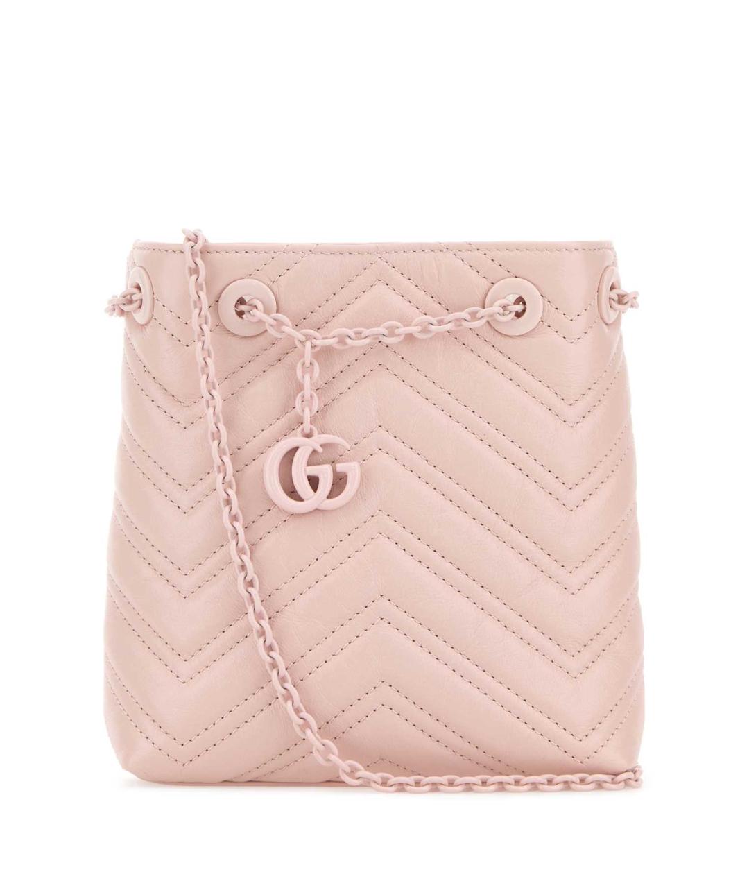 GUCCI Розовая кожаная сумка тоут, фото 1