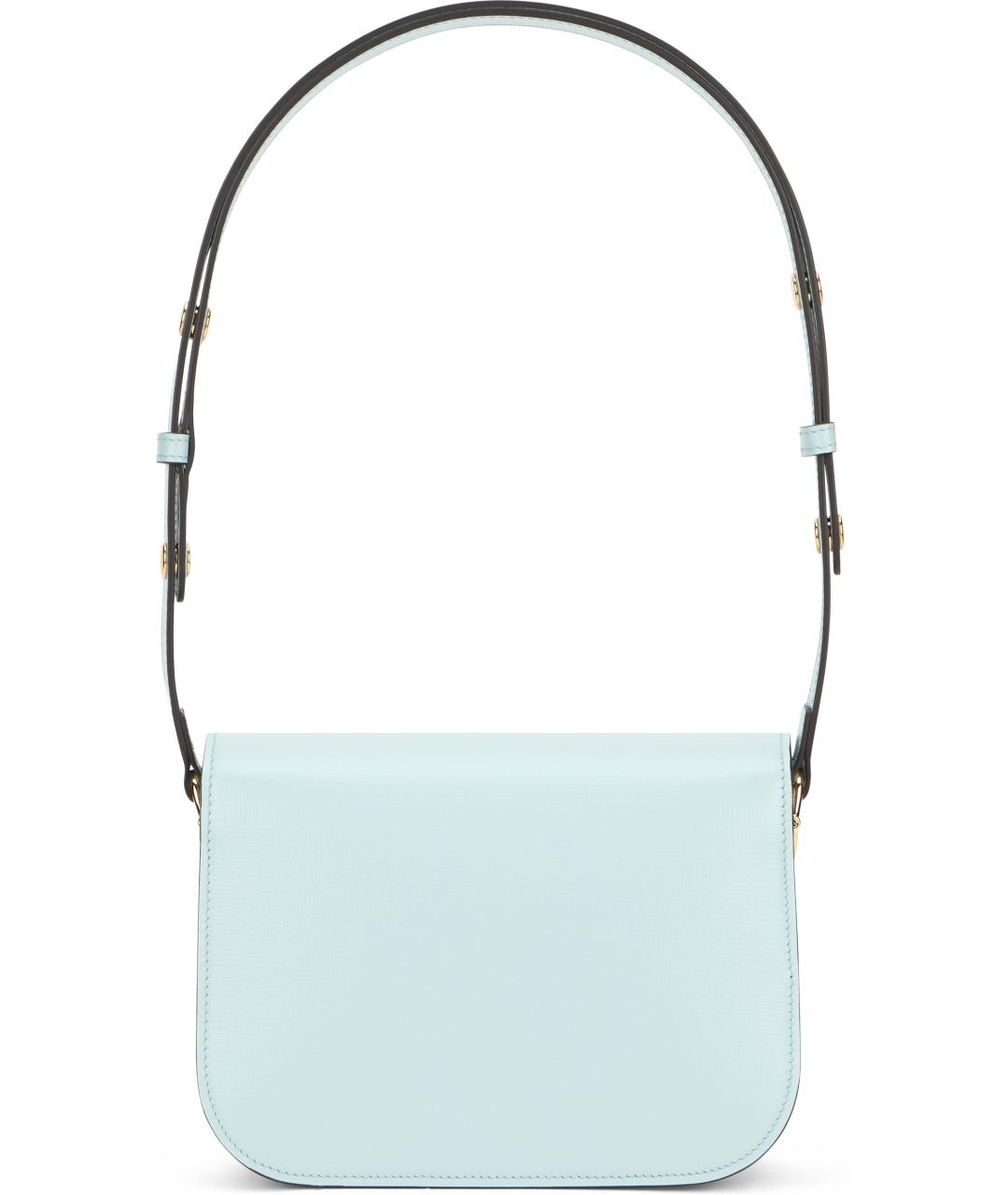 GUCCI Голубая кожаная сумка через плечо, фото 4