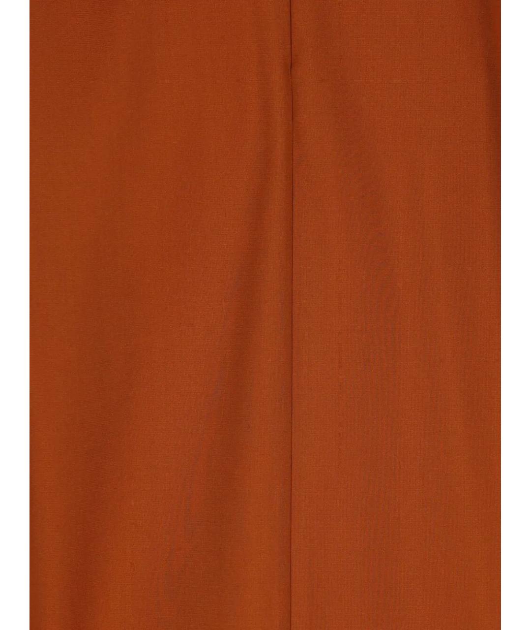 SAINT LAURENT Оранжевая шелковая блузы, фото 3