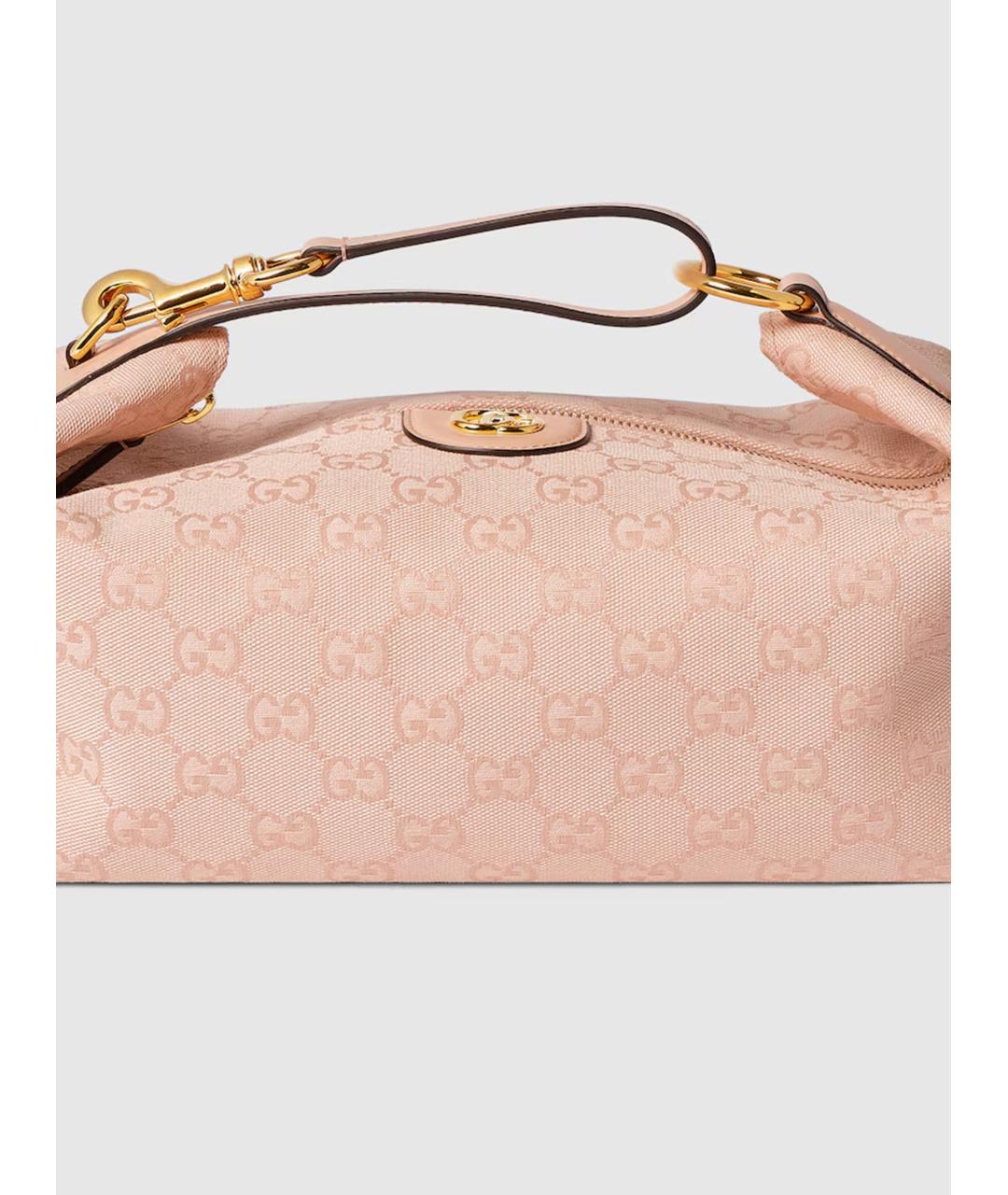 GUCCI Розовая жаккардовая сумка через плечо, фото 2
