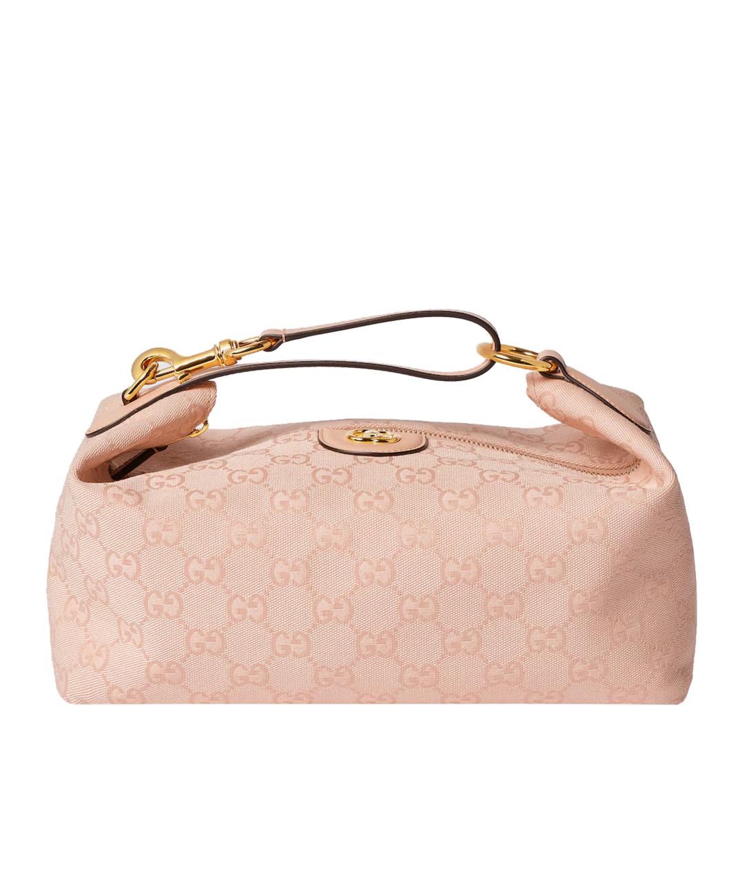 GUCCI Розовая жаккардовая сумка через плечо, фото 1